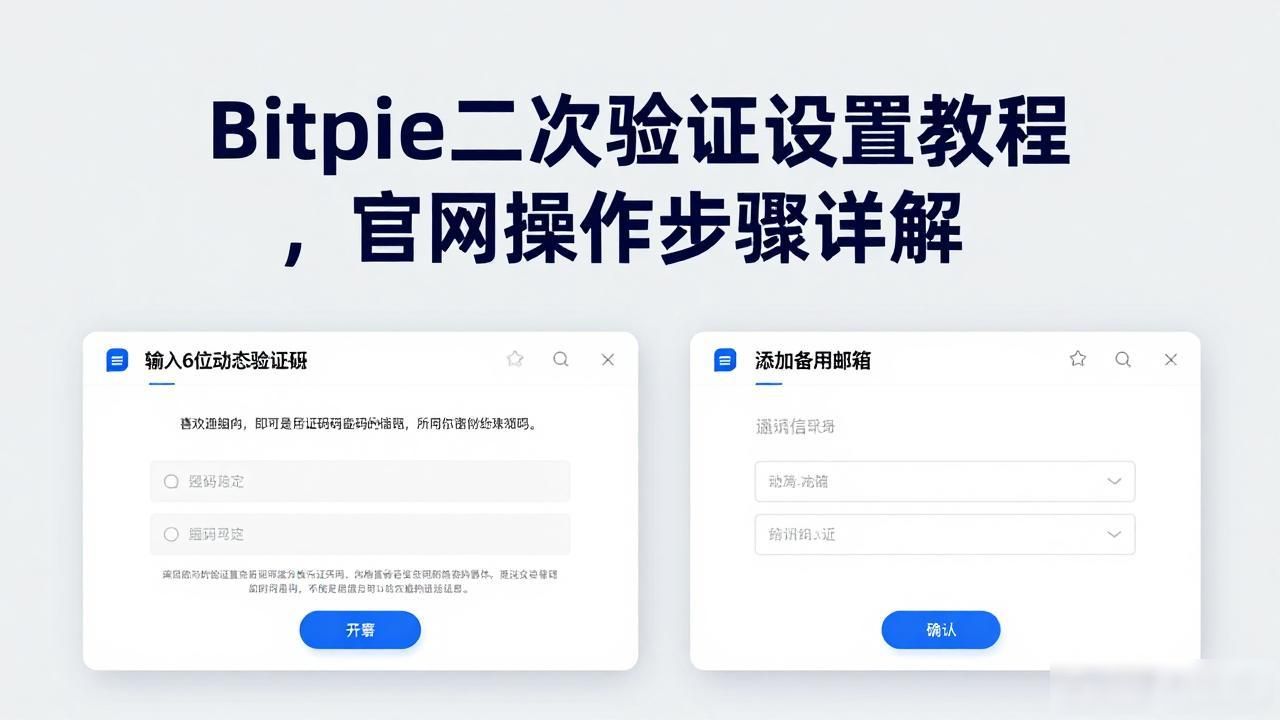 二次验证谷歌验证器绑定_Bitpie账户安全设置_如何在Bitpie官网中设置二次验证