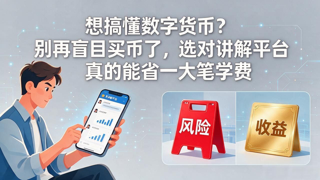 想搞懂数字货币？别再盲目买币了，选对讲解平台真的能省一大笔学费
