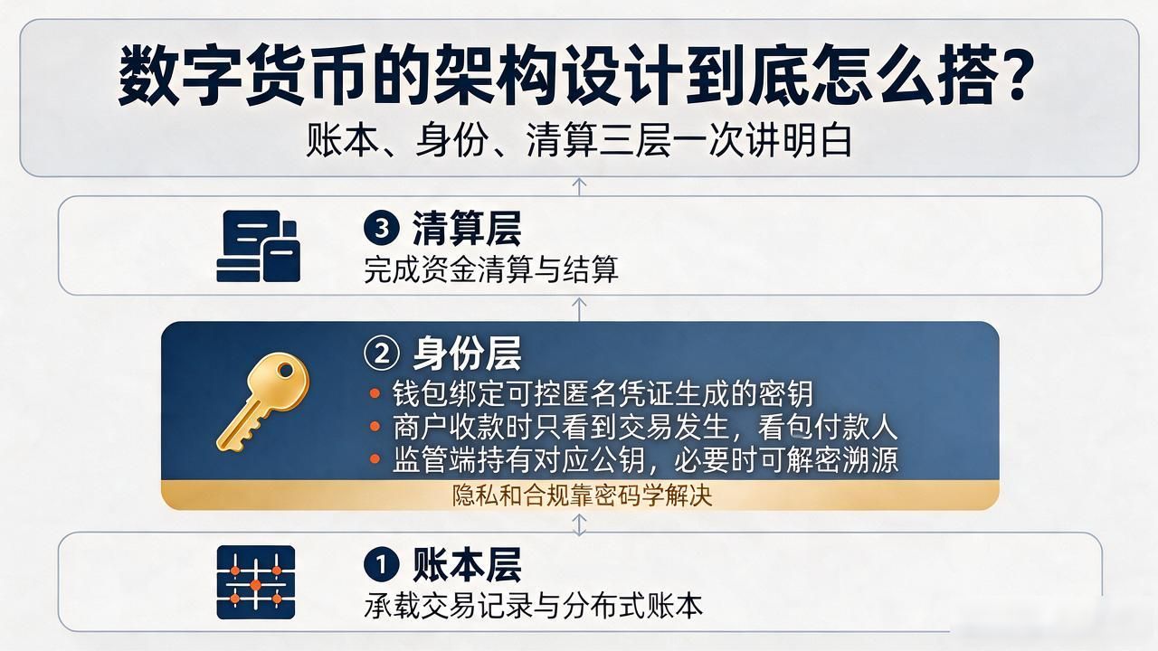 数字货币的架构设计到底怎么搭？账本、身份、清算三层一次讲明白