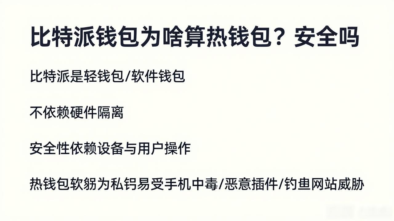 比特派热钱包_私钥联网_安全风险_为什么比特派钱包被认为是热钱包?