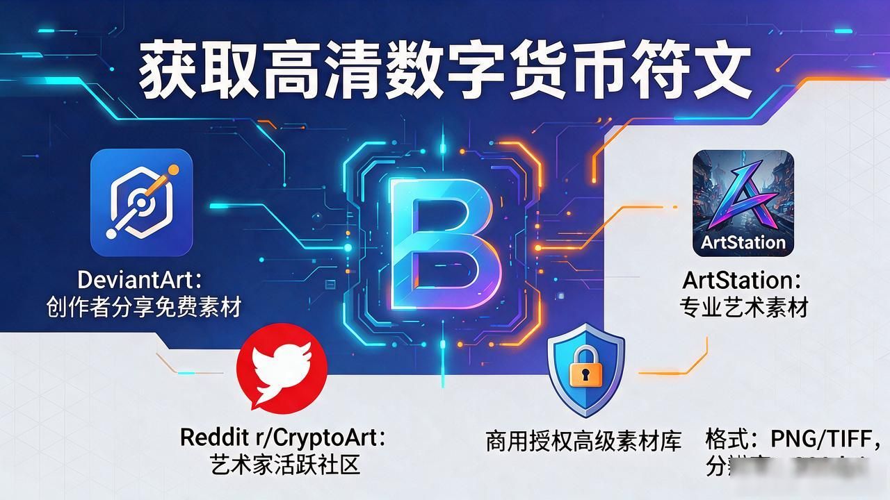 数字货币符文图片高清下载指南，区块链艺术设计素材大全