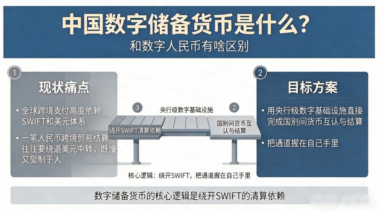 中国数字储备货币是什么？和数字人民币有啥区别