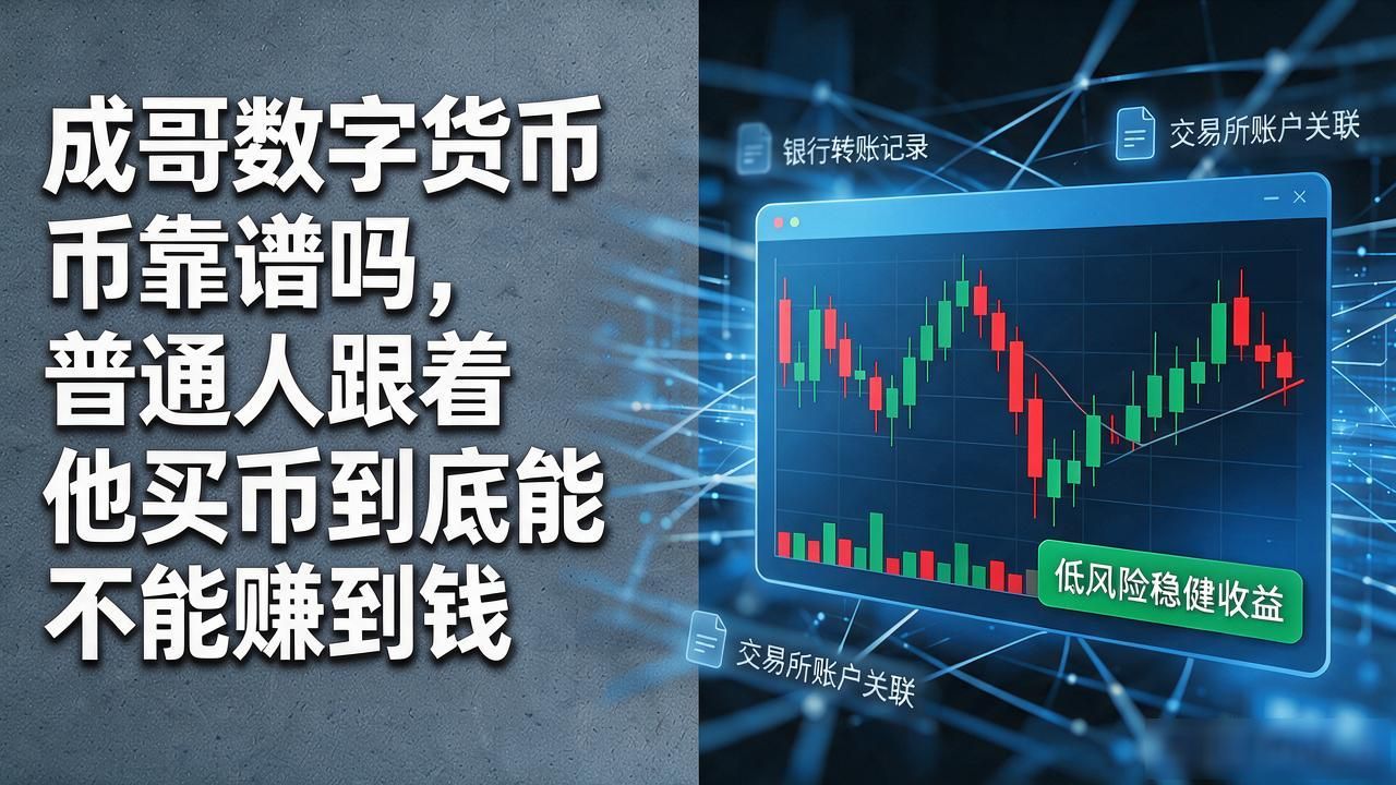 成哥数字货币靠谱吗，普通人跟着他买币到底能不能赚到钱