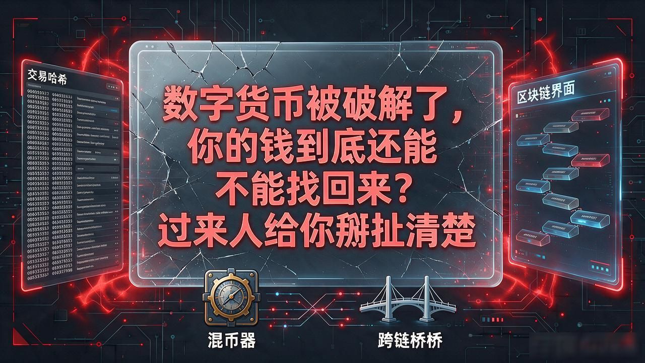 数字货币被破解了，你的钱到底还能不能找回来？过来人给你掰扯清楚