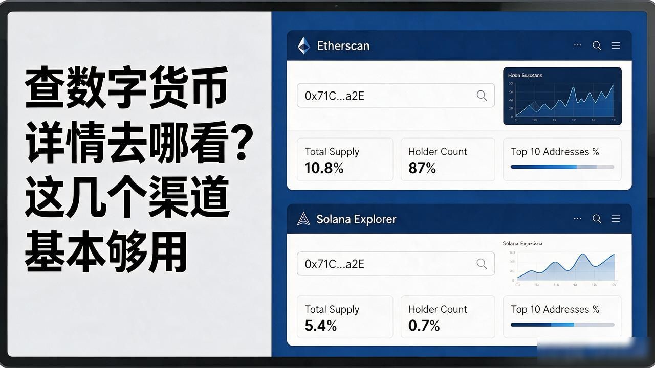 查数字货币详情去哪看？这几个渠道基本够用