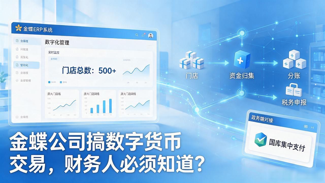 金蝶公司搞数字货币交易，财务人必须知道