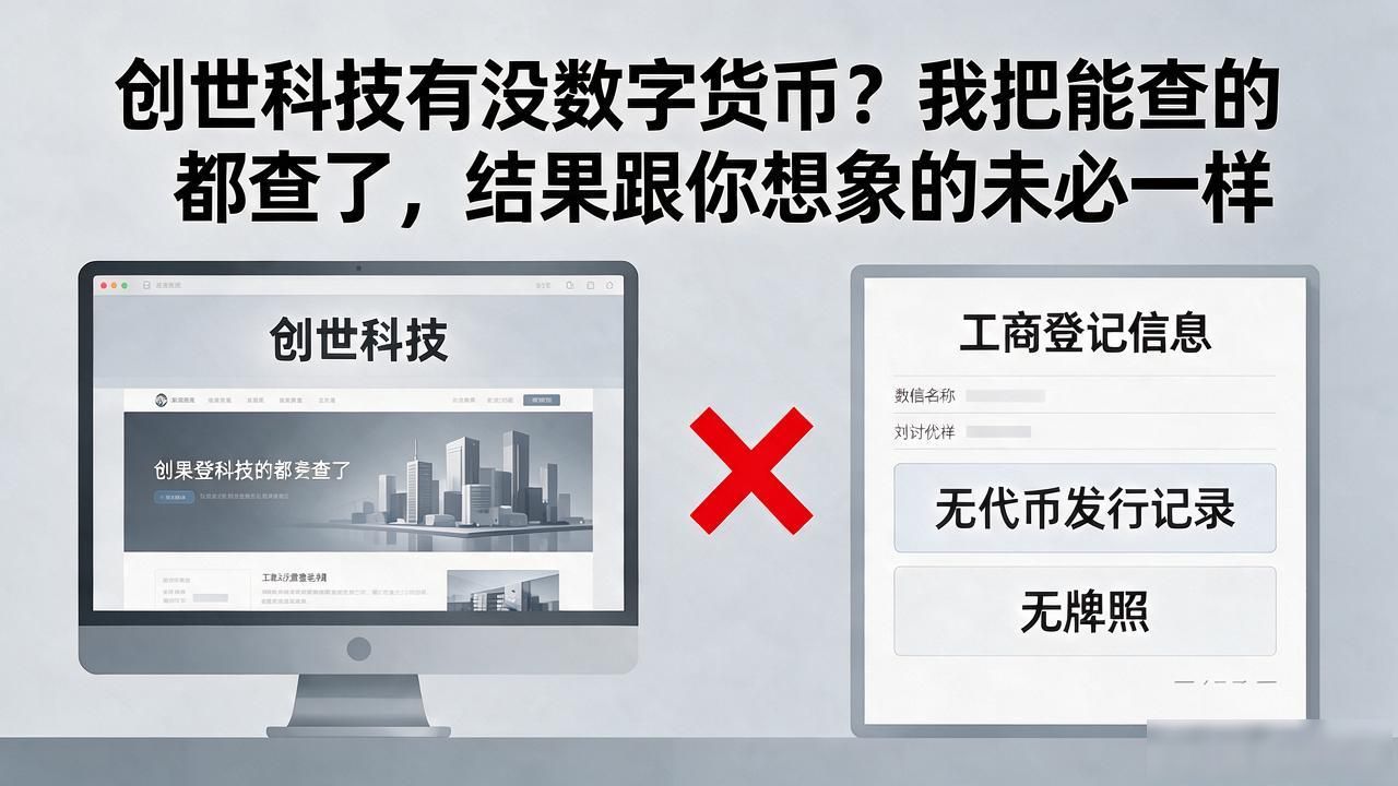 创世科技有没数字货币？我把能查的都查了，结果跟你想象的未必一样
