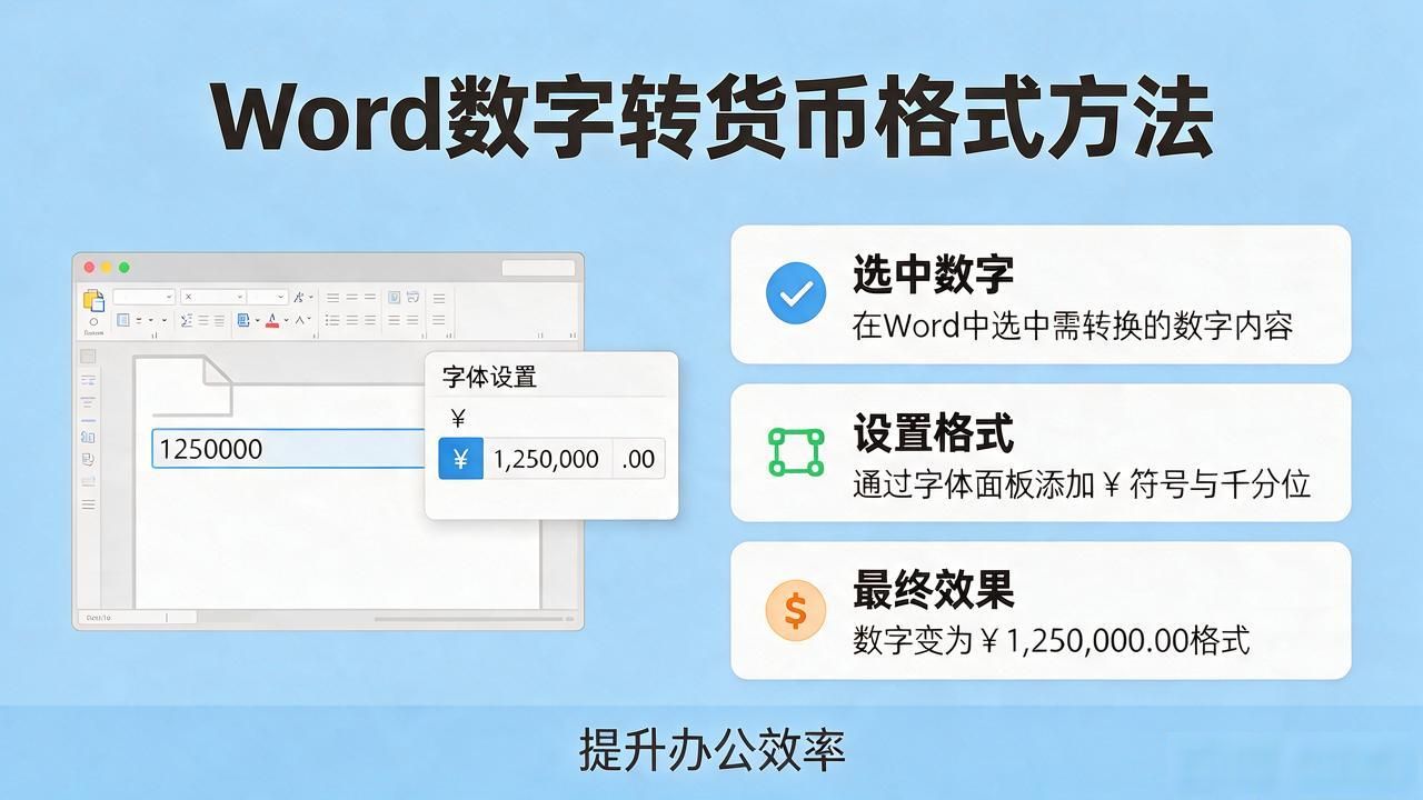 季度汇报插入货币符号_Word批量处理货币格式_word文档的数字怎么写成货币格式