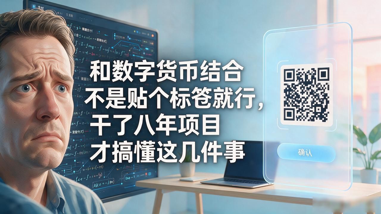 和数字货币结合不是贴个标签就行，干了八年项目才搞懂这几件事