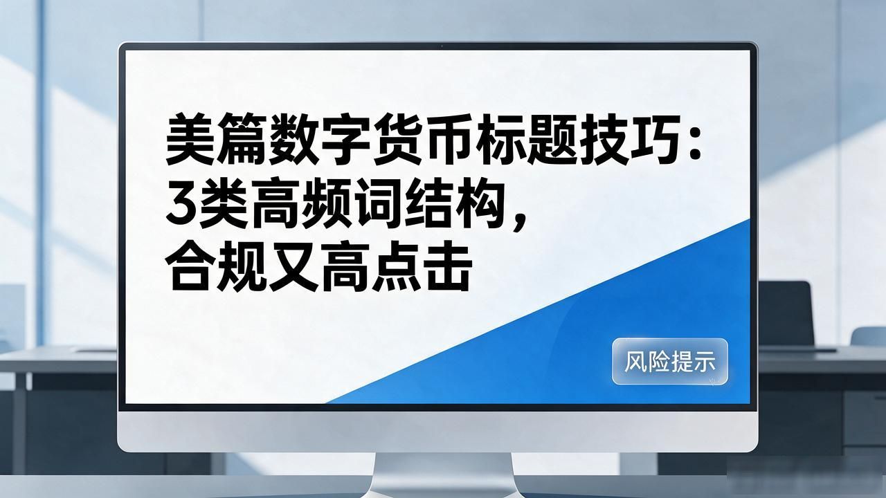 美篇数字货币标题_美篇数字货币标题怎么写_高点击率标题结构技巧