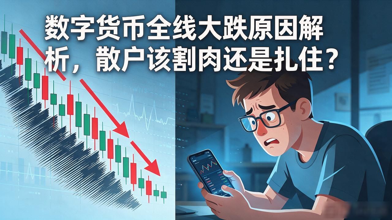 数字货币全线大跌原因解析，散户该割肉还是扛住