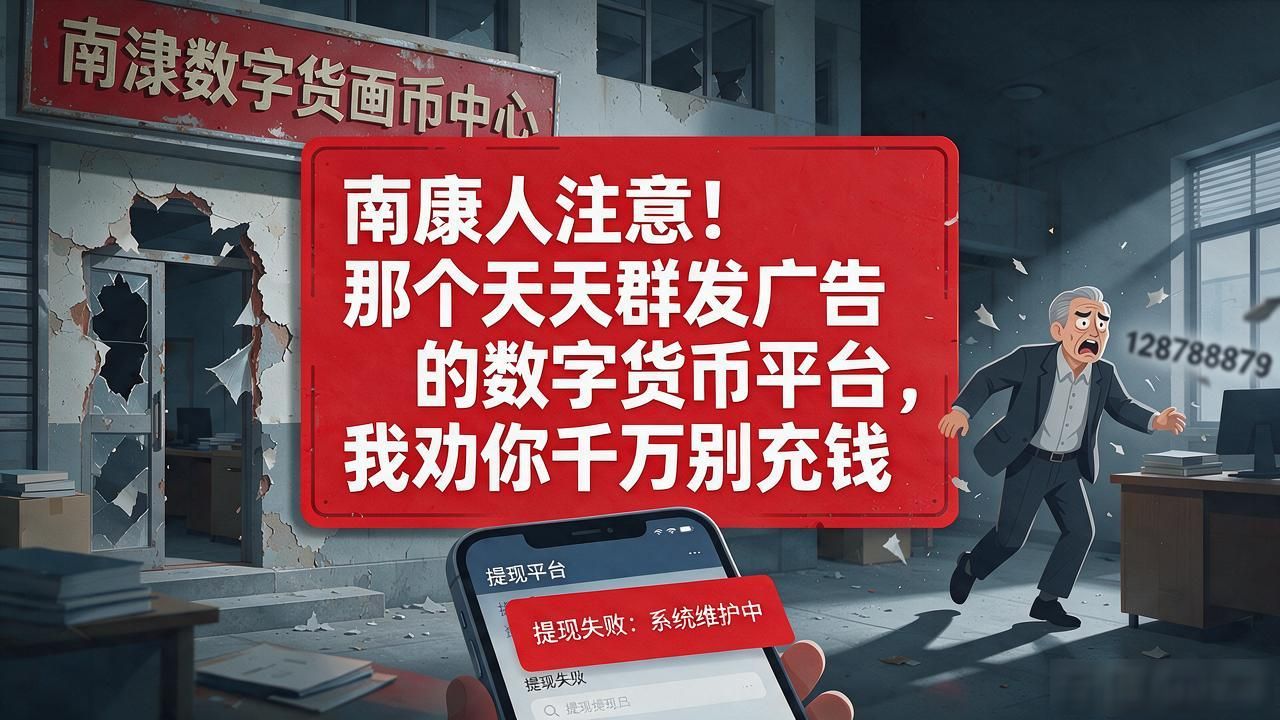 南康人注意！那个天天群发广告的数字货币平台，我劝你千万别充钱