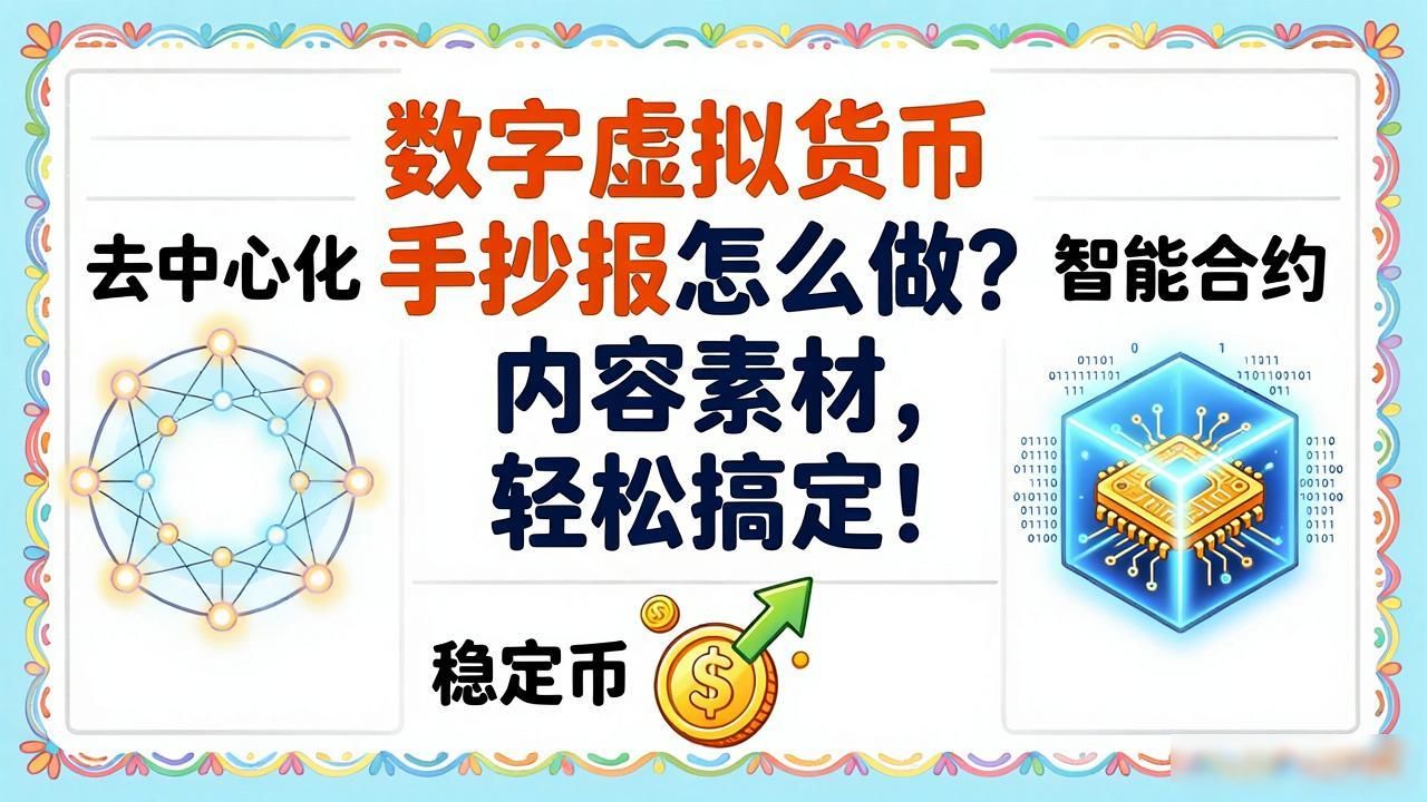 数字虚拟货币手抄报_学生数字货币手抄报制作方法_小学生数字货币手抄报内容