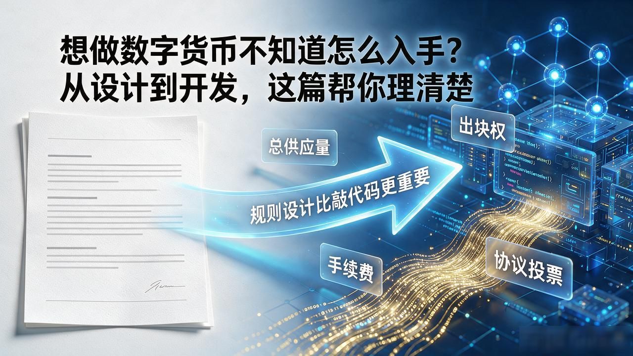 想做数字货币不知道怎么入手？从设计到开发，这篇帮你理清楚