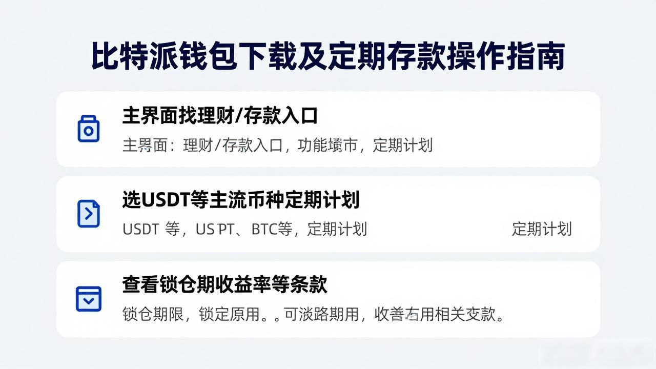 加密货币定期存款操作指南_比特派钱包官方下载路径_如何通过比特派钱包下载官方app进行定期存款?