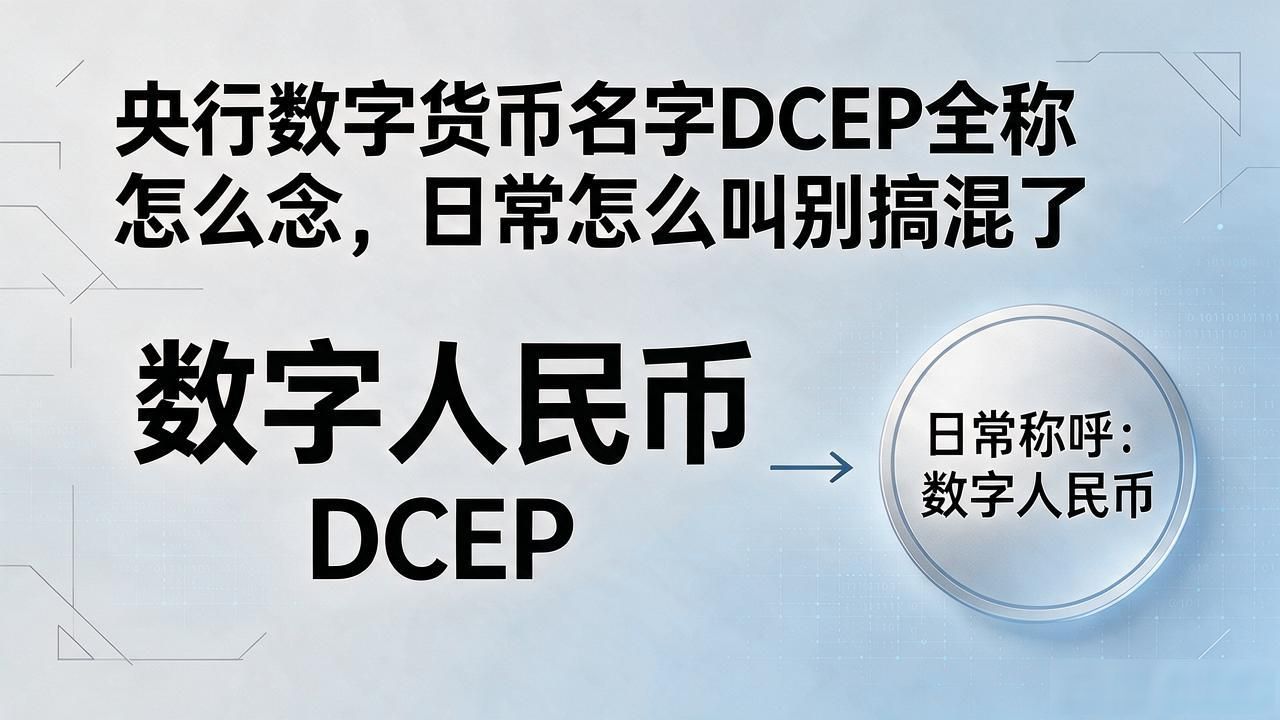 央行数字货币名字DCEP全称怎么念，日常怎么叫别搞混了