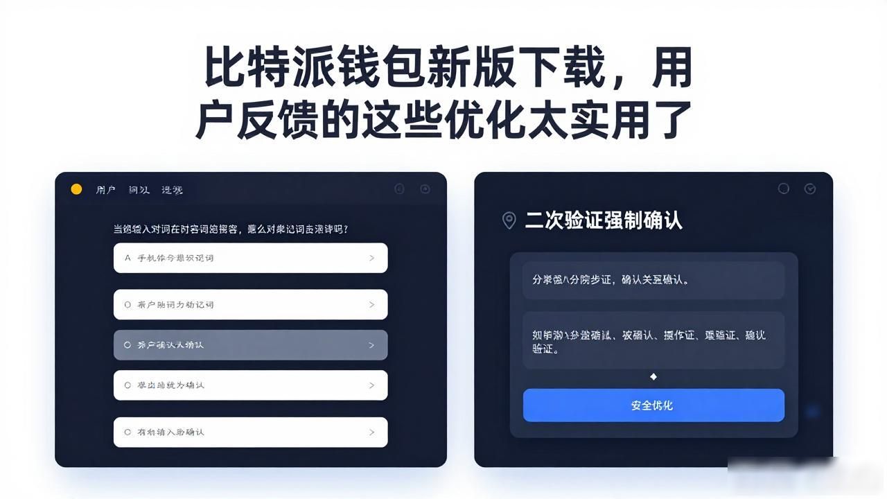 比特派钱包最新版本更新_转账速度界面流畅度安全提示优化_比特派钱包app官方下载最新版本的用户反馈与产品优化