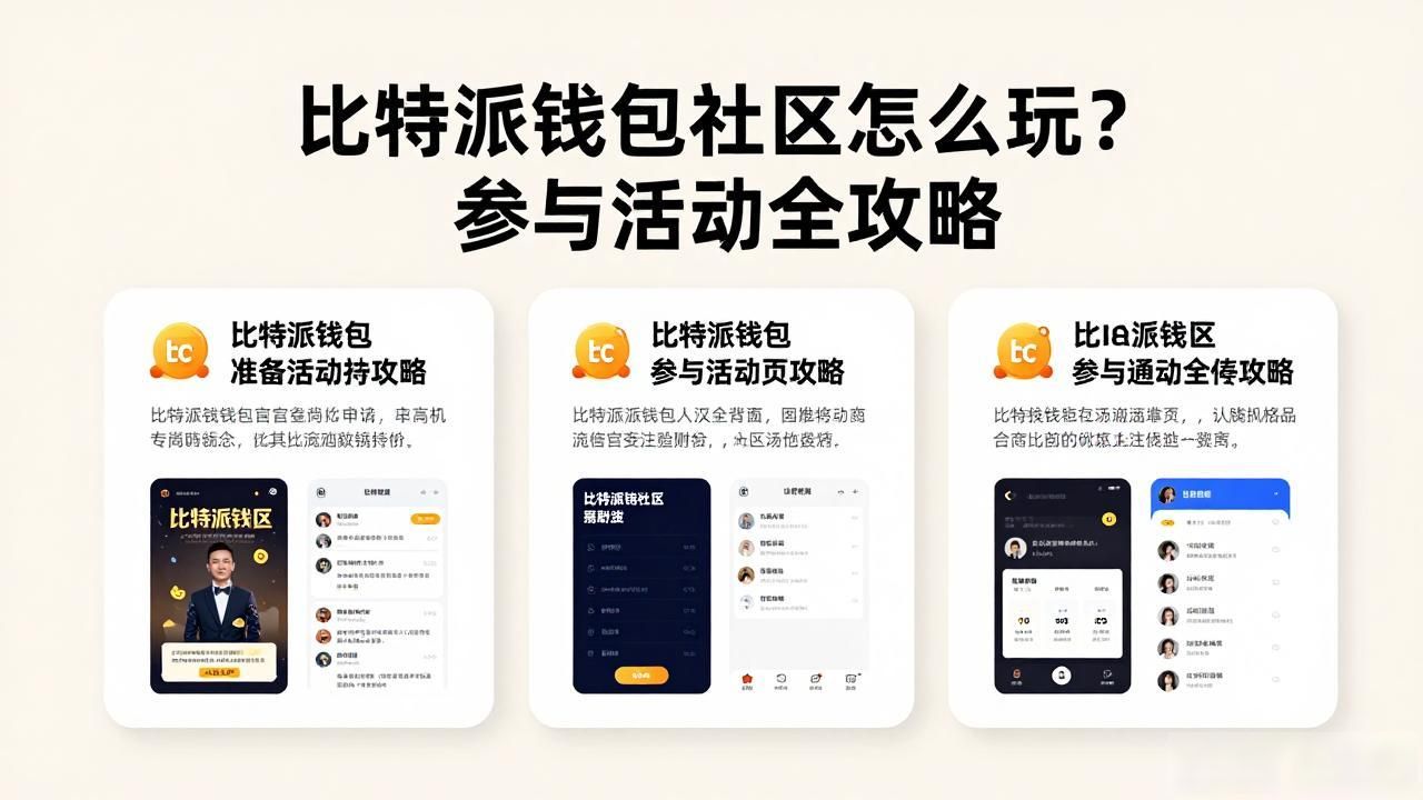 比特派钱包的社区活动与参与方式_参与比特派社区问答赢奖励_比特派钱包社区活动
