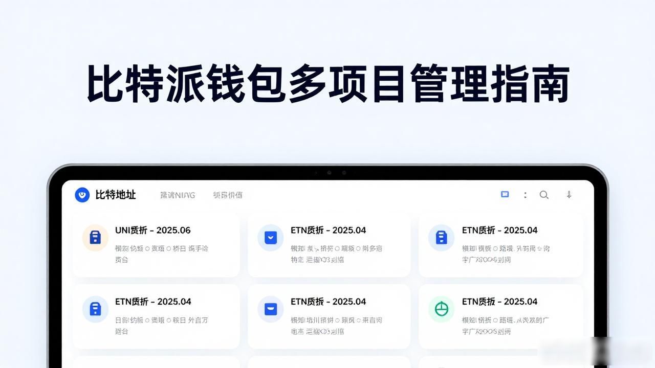 比特派钱包加密货币投资管理_如何在比特派钱包中管理多个项目投资？_比特派钱包链分类管理加密货币